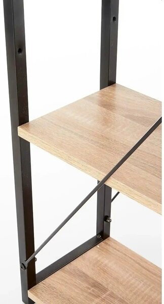 Birou NARVIK B1, stejar sonoma/negru, 120x64x120 cm
