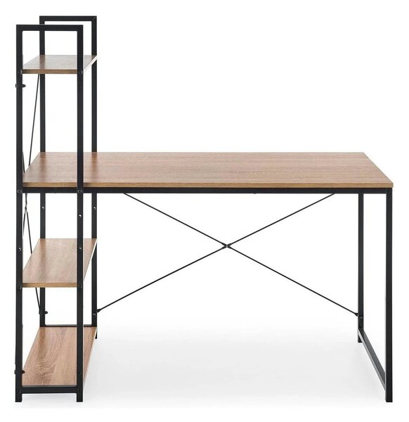 Birou NARVIK B1, stejar sonoma/negru, 120x64x120 cm