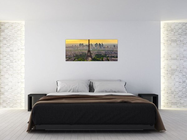 Tablou - Panorama Parisului (120x50 cm)