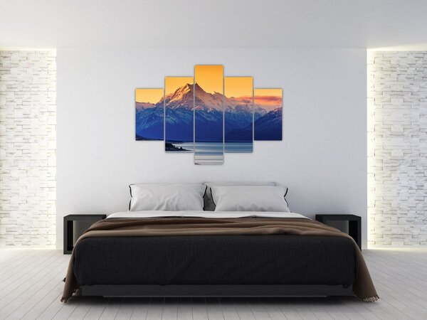 Tablou - Lacul Pukaki (150x105 cm)