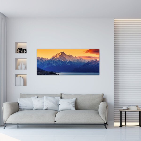Tablou - Lacul Pukaki (120x50 cm)