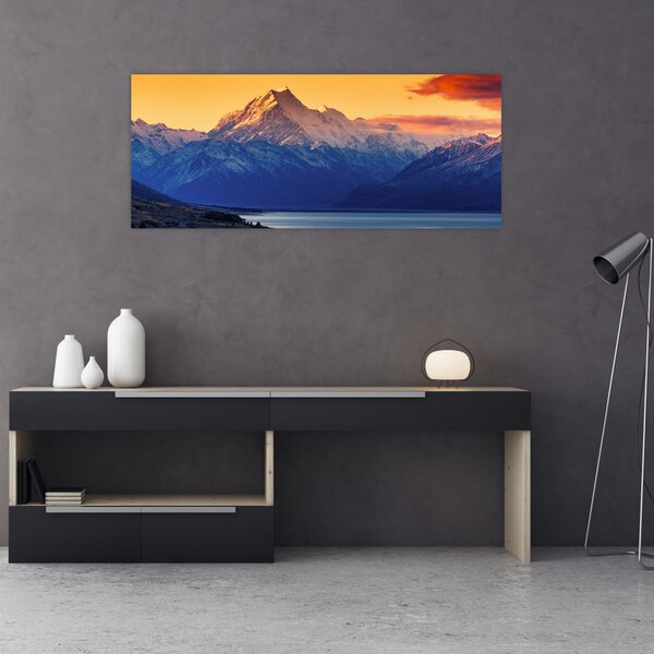 Tablou - Lacul Pukaki (120x50 cm)