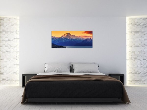 Tablou - Lacul Pukaki (120x50 cm)