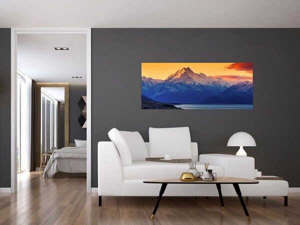 Tablou - Lacul Pukaki (120x50 cm)