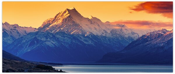 Tablou - Lacul Pukaki (120x50 cm)