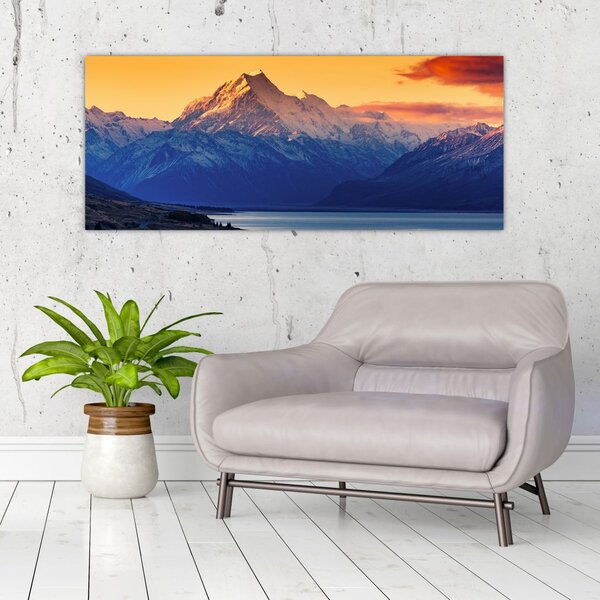 Tablou - Lacul Pukaki (120x50 cm)