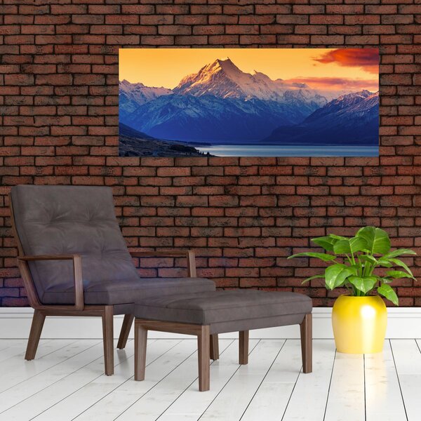 Tablou - Lacul Pukaki (120x50 cm)