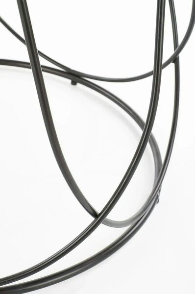 Masuta cafea NUBIRA, nuc/negru, 60x60x41 cm