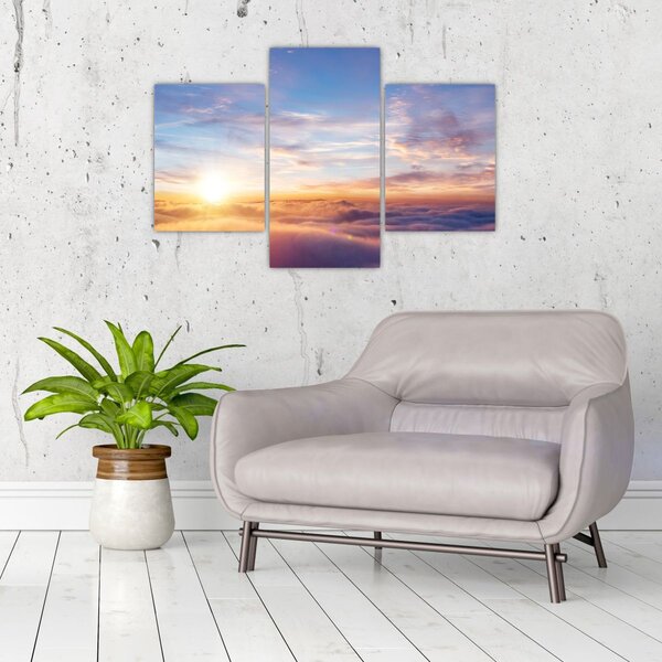 Tablou - Apus de soare deasupra norilor (90x60 cm)