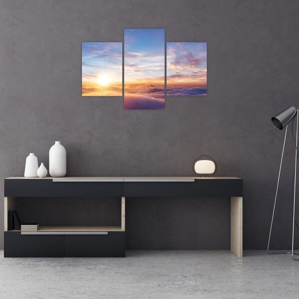 Tablou - Apus de soare deasupra norilor (90x60 cm)