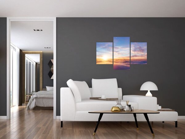 Tablou - Apus de soare deasupra norilor (90x60 cm)
