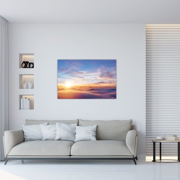 Tablou - Apus de soare deasupra norilor (90x60 cm)