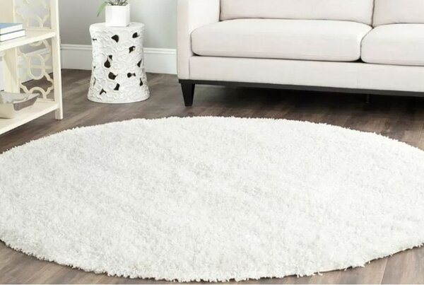 Covor Rotund Fantasy 12500-10, Marime 67 x 67 cm, Crem, Ivory, Inaltime Fir 30 mm, Antialergic, Polipropilena, Living, Dormitor, Sufragerie, Birou 67