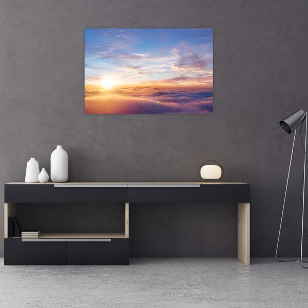 Tablou - Apus de soare deasupra norilor (90x60 cm)