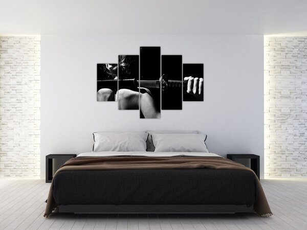 Tablou - Femeie cu o sabie (150x105 cm)
