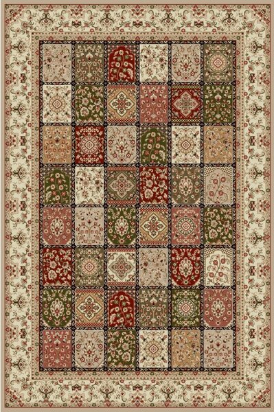 Covor Lotos 1518-110, Marime 60 x 110 cm, Multicolor, Inaltime Fir 8 mm, Antialergic, Polipropilena, Living, Dormitor, Sufragerie, Birou 60 x 110