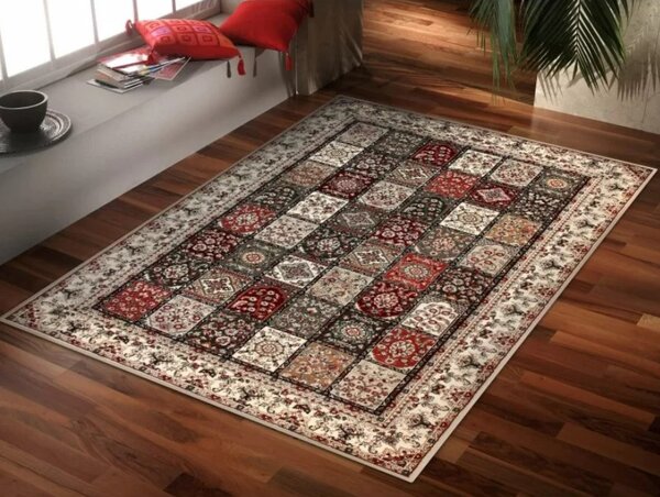 Covor Lotos 1518-110, Marime 60 x 110 cm, Multicolor, Inaltime Fir 8 mm, Antialergic, Polipropilena, Living, Dormitor, Sufragerie, Birou 60 x 110