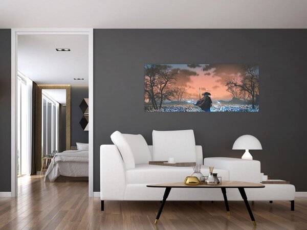 Tablou - Ilustrație a unui războinic (120x50 cm)