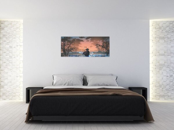 Tablou - Ilustrație a unui războinic (120x50 cm)