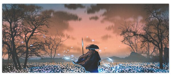 Tablou - Ilustrație a unui războinic (120x50 cm)