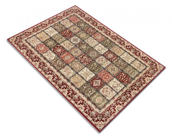 Covor Timbre 1518-120, Marime 60 x 110 cm, Rosu, Inaltime Fir 8 mm, Antialergic, Polipropilena, Living, Dormitor, Sufragerie, Birou 60 x 110