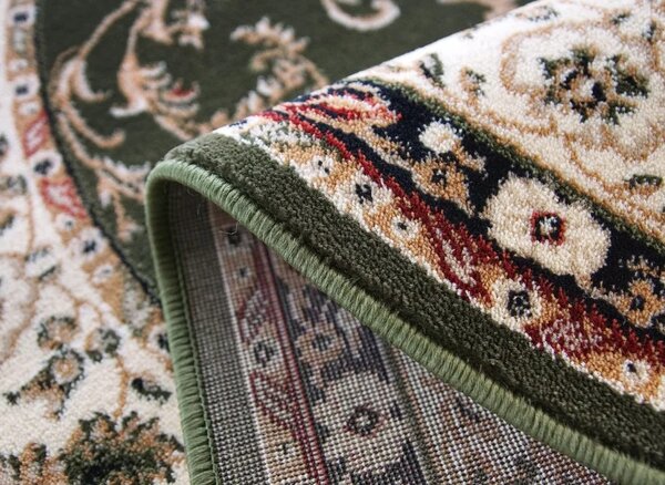 Covor Oval Lotos 523-310, Marime 80 x 150 cm, Verde, Inaltime Fir 8 mm, Antialergic, Polipropilena, Living, Dormitor, Sufragerie, Birou 80 x 150