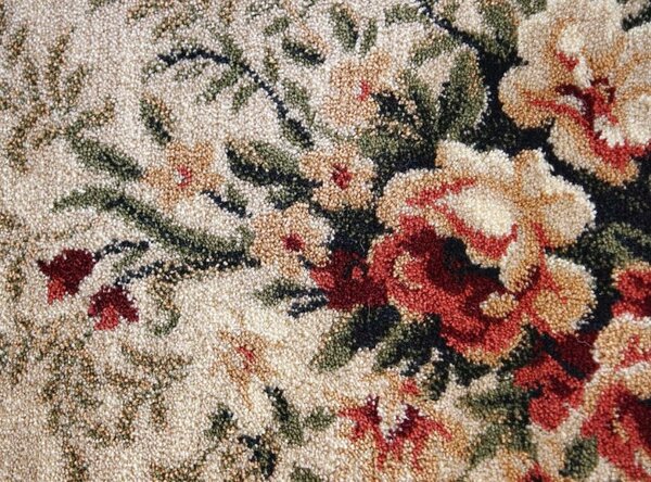 Covor Oval Lotos 535-106, Marime 60 x 110 cm, Bej, Crem, Inaltime Fir 8 mm, Antialergic, Polipropilena, Living, Dormitor, Sufragerie, Birou 60 x 110
