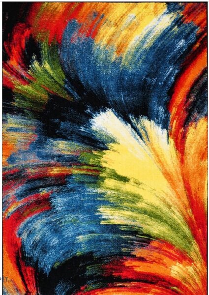 Covor Brush 11017-180, Marime 80 x 150 cm, Multicolor, Inaltime Fir 9 mm, Antialergic, Polipropilena, Living, Dormitor, Sufragerie, Birou 80 x 150