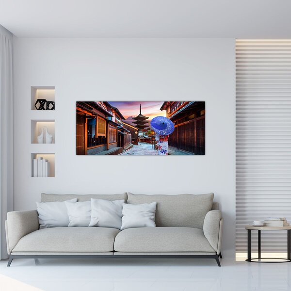 Tablou - Femeie asiatică (120x50 cm)