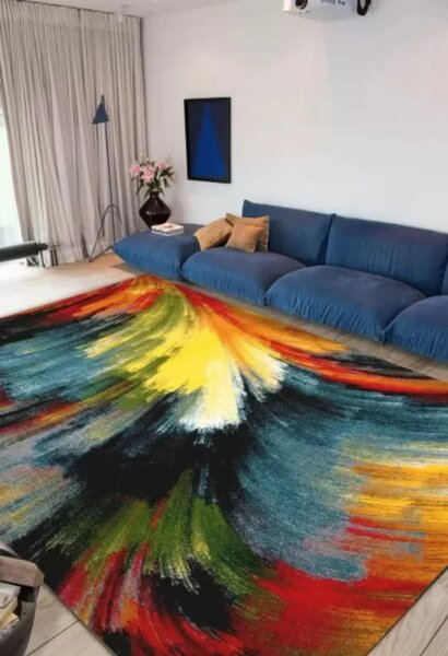 Covor Brush 11017-180, Marime 80 x 150 cm, Multicolor, Inaltime Fir 9 mm, Antialergic, Polipropilena, Living, Dormitor, Sufragerie, Birou 80 x 150
