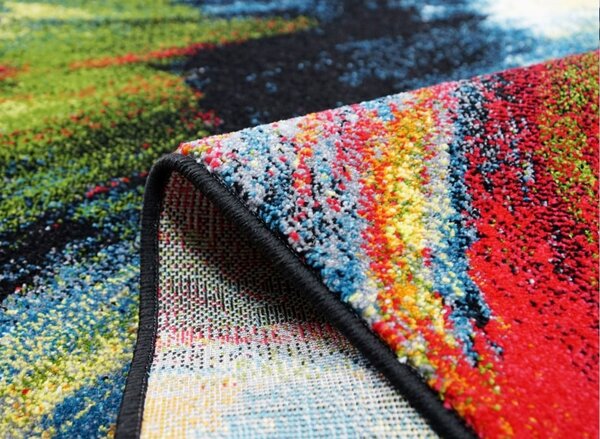 Covor Brush 11017-180, Marime 80 x 150 cm, Multicolor, Inaltime Fir 9 mm, Antialergic, Polipropilena, Living, Dormitor, Sufragerie, Birou 80 x 150