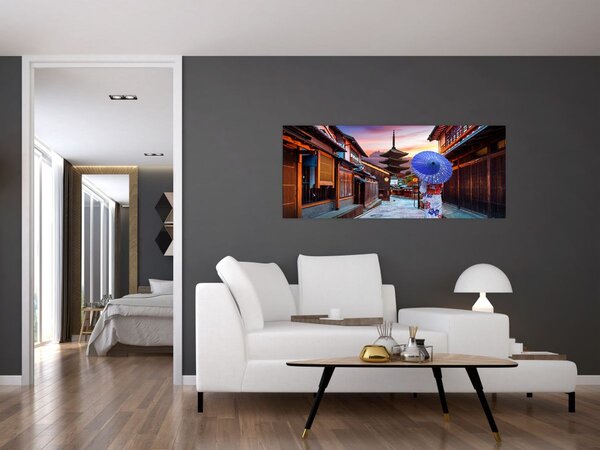 Tablou - Femeie asiatică (120x50 cm)