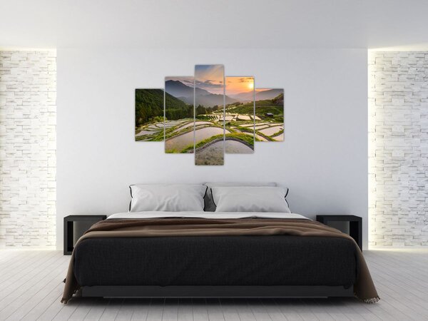 Tablou - Terase de orez (150x105 cm)