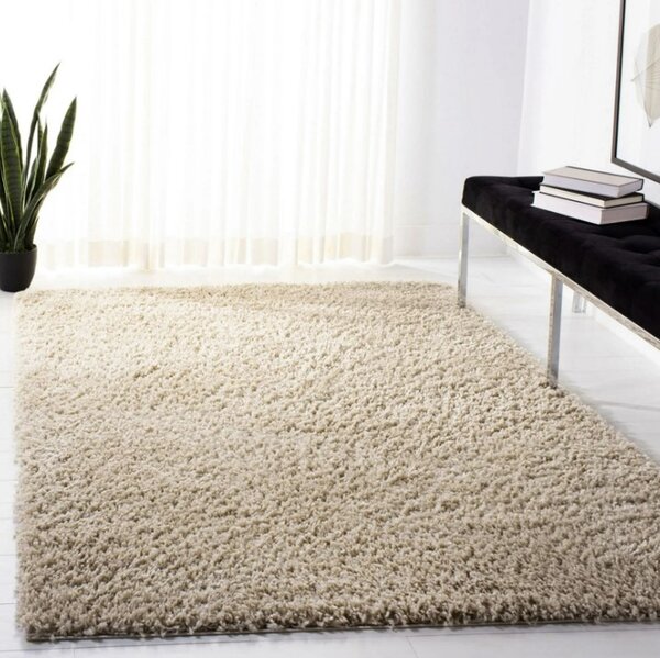 Covor Fantasy 12500-80, Marime 60 x 110 cm, Bej, Inaltime Fir 30 mm, Antialergic, Polipropilena, Living, Dormitor, Sufragerie, Birou 60 x 110