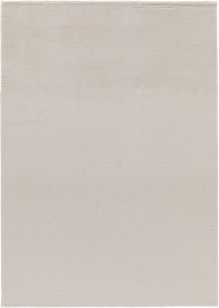 Covor Premium Belgian LOP 050, Marime 50 x 80 cm, Crem, Inaltime Fir 23 mm, Antiderapant, Antialergic, Poliester, Living, Dormitor, Sufragerie, Birou