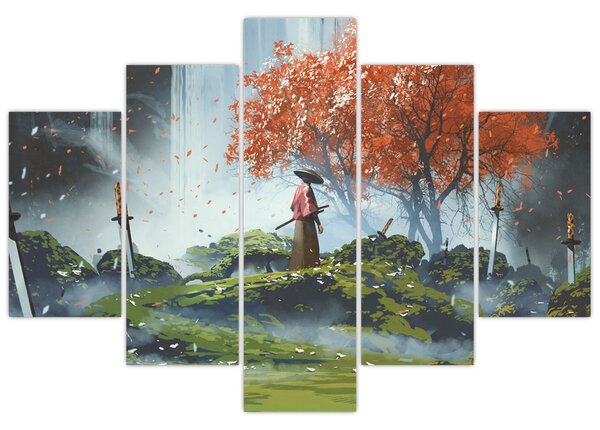 Tablou - Ilustrație a Grădinii de săbii (150x105 cm)