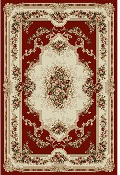 Covor Lotos 574-210, Marime 60 x 110 cm, Rosu, Inaltime Fir 8 mm, Antialergic, Polipropilena, Living, Dormitor, Sufragerie, Birou 60 x 110