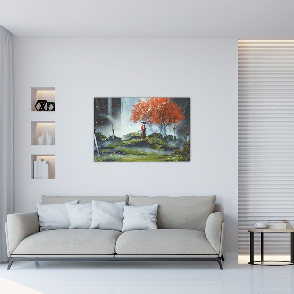 Tablou - Ilustrație a Grădinii de săbii (90x60 cm)