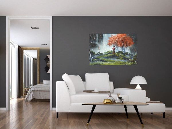 Tablou - Ilustrație a Grădinii de săbii (90x60 cm)