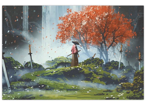 Tablou - Ilustrație a Grădinii de săbii (90x60 cm)