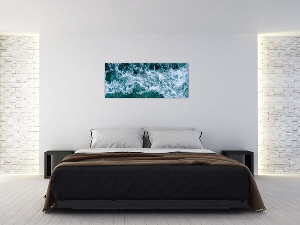 Tablou - Valuri oceanice (120x50 cm)