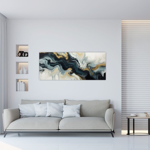 Tablou - Desen marmorat (120x50 cm)
