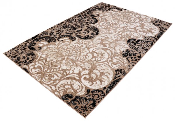Covor Cappuccino 16116-13, Marime 160 x 230 cm, Crem, Maro, Inaltime Fir 7 mm, Antialergic, Polipropilena, Living, Dormitor, Sufragerie, Birou 160 x