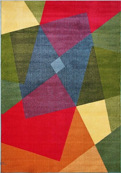Covor Kolibri 11486-125, Marime 80 x 150 cm, Multicolor, Inaltime Fir 9 mm, Antialergic, Polipropilena, Living, Dormitor, Sufragerie, Birou 80 x 150