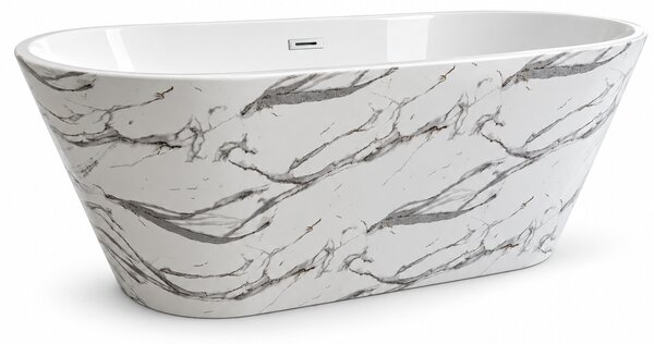 Cada baie freestanding Taormina Alb