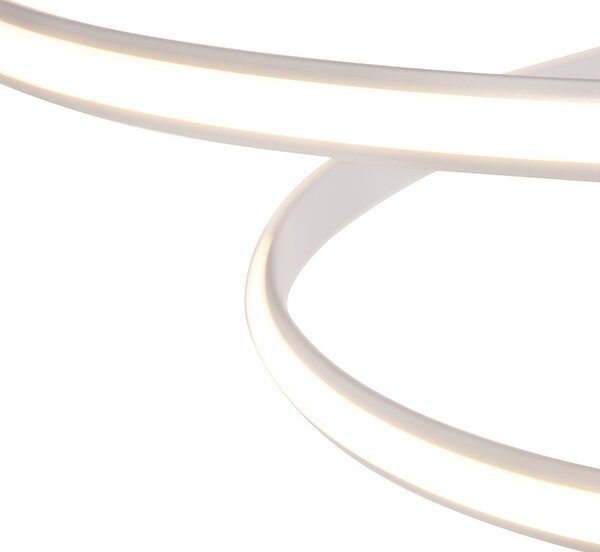 Lampă modernă suspendată albă 74 cm incluzând LED reglabil - Rowan