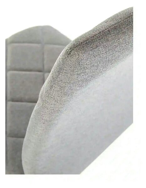 Scaun bucatarie K309, gri deschis/crom, stofa clasica/metal, 43X57X97