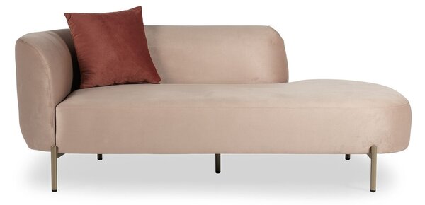 Canapea Daybed Macaroon, Ndesign, 180x82x70 cm, lemn, roz