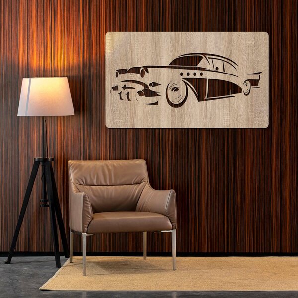 DUBLEZ | Tablou din lemn - Mașină Buick Century 1955