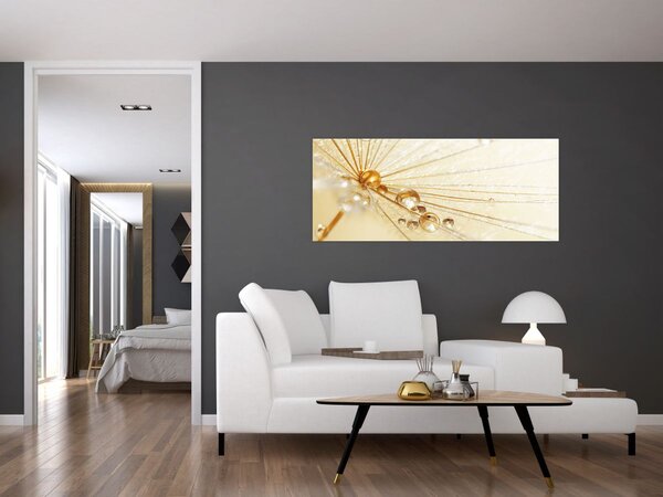 Tablou - Fotografie macro de păpădie (120x50 cm)